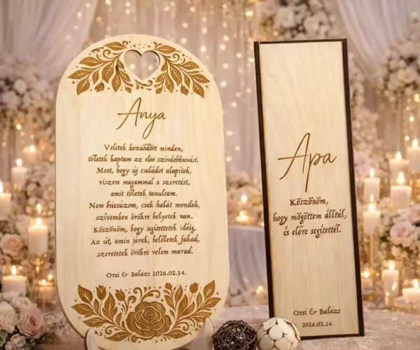 Esküvőre szülőköszöntő ajándék