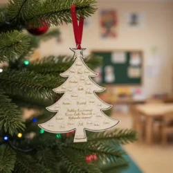 Karácsonyfadísz pedagógusnak