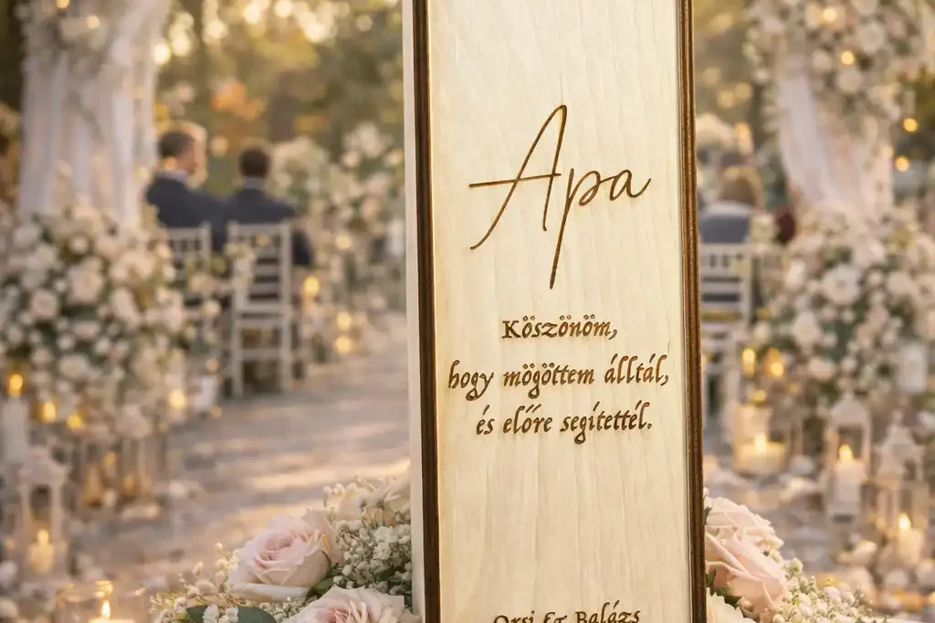 Esküvői Szülőköszöntő ajándék