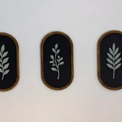 levélmintás fali dekoráció