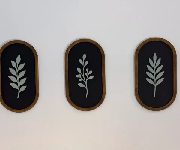 levélmintás fali dekoráció