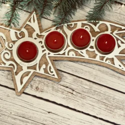 adventi mécsestartó