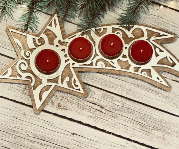 adventi mécsestartó