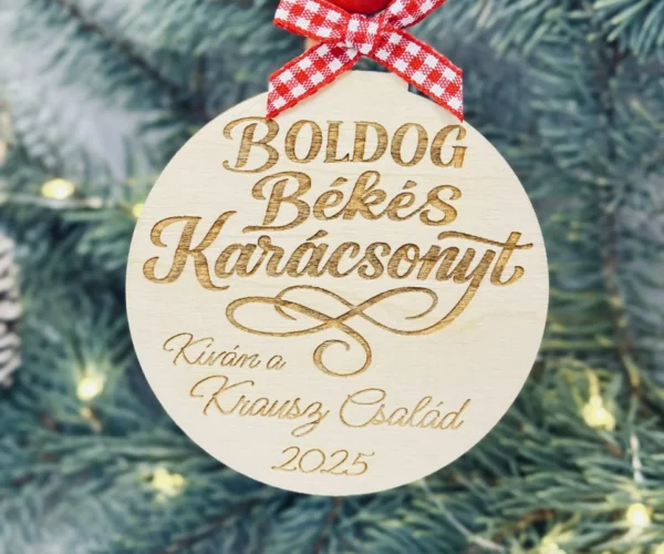 Egyedi karácsonyfadísz