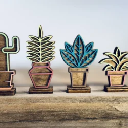 fa növény dekoráció szett