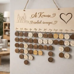 családi születésnaptár falra