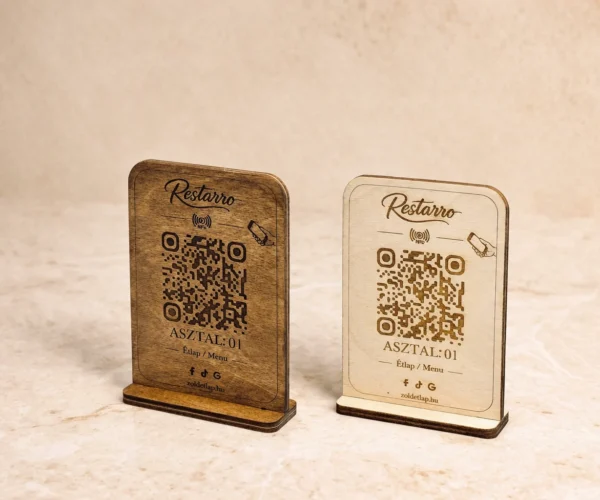 QR és NFC tábla