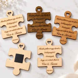 Esküvői köszönőajándék – mágneses puzzle vendégeknek